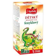 Obrázok Apotheke Detský čaj BIO feniklový 20x1.5g