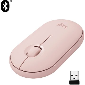 Obrázok Logitech Pebble M350 Wireless Mouse, rose (910-005717)