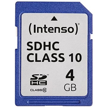 Obrázok Pamäťová karta SDHC 4 GB Intenso Class 10