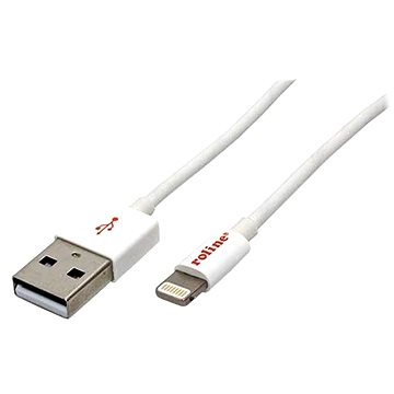 Obrázok Roline USB kábel Lightning 1m biely (11028321)