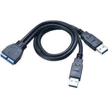 Obrázok AKASA USB 3.0 interní 30cm (AK-CBUB12-30BK)