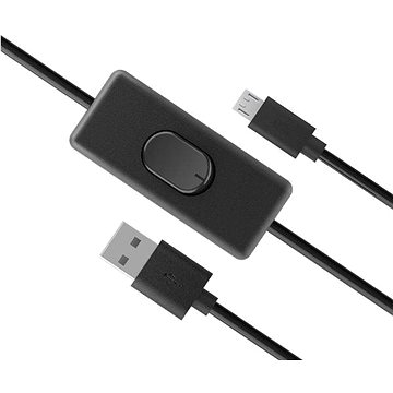 Obrázok AKASA USB Micro-B napájací kábel so switchom/AK-CBUB58-15BK