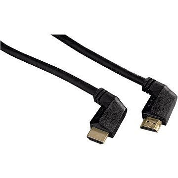 Obrázok Hama 122116 HDMI kábel vidlica-vidlica, kolmé konektory, pozlátený, 3*, 3 m