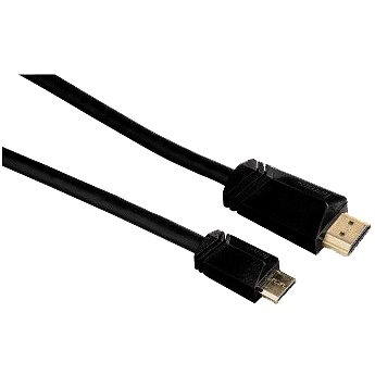 Obrázok Hama 122119 Mini HDMI kábel vidlica - vidlica typ C, pozlátený, 3*, 1,5 m