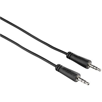 Obrázok Hama 122325 Flexi-Slim kábel, jack vidlica 3,5 mm 90° - jack vidlica 3,5 mm, stereo, 0,75 m