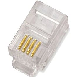 Obrázok 100-pack, Datacom, RJ10, CAT3, UTP, 4p4c, netienené, stohované, (4100)