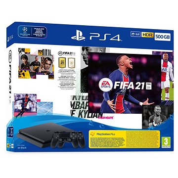 Obrázok PlayStation 4 Slim 500GB + FIFA 21 + 2× DualShock 4 (PS719831129)