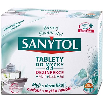 Obrázok Sanytol 4 v 1 tablety do myčky nádobí 40 ks