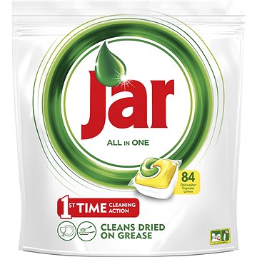 Obrázok Jar All In One Lemon kapsuly do automatickej umývačky riadu 84 kusov