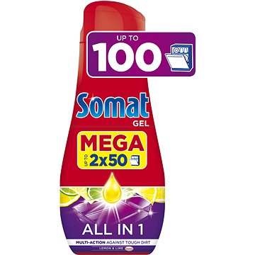 Obrázok Somat All in One Lemon 2× 900 ml (100 dávek) (9000101358964)