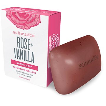 Obrázok Schmidt's Rose + Vanilla prírodné tuhé mydlo  142 g