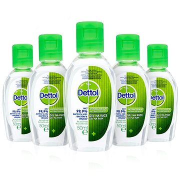 Obrázok DETTOL Antibakteriální gely na ruce 5× 50 ml (5997321782867)