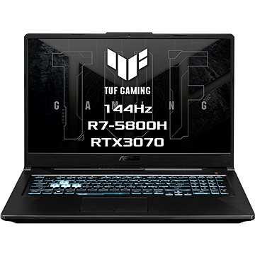 Obrázok ASUS TUF GAMING A17 FA706QR-HX003T 17.3 FHD R7/16GB/512GB/RTX3070-8G CIERNY