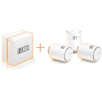 Obrázok Netatmo Thermostat + 3 Single Valves (NBU-NTH-NAV-EU)