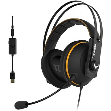 Obrázok ASUS TUF GAMING H7, Yellow, gaming headset 90YH01MY-B8UA00