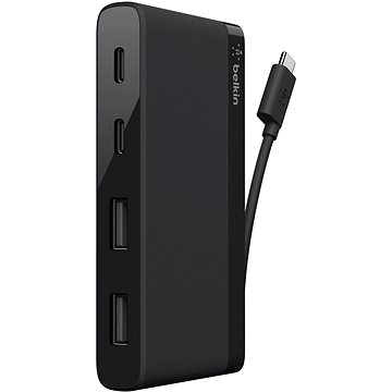 Obrázok Belkin 4-port cestovný rozbočovač USB-C (F4U090btBLK)