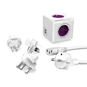 Obrázok PowerCube Rewirable USB + Travel Plugs + IEC kábel