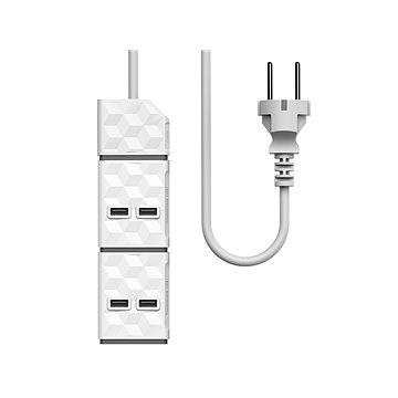 Obrázok Allocacoc Set Power Modul E/F cable + 2× USB modul