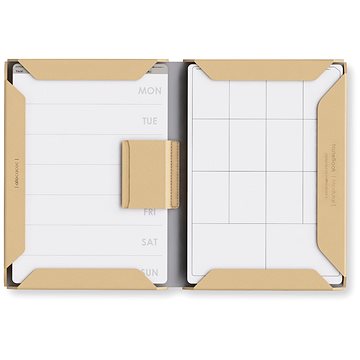 Obrázok PowerCube Modular NoteBook A4 - khaki mikrovláknová kůže (8719186008466)