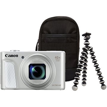 Obrázok Canon PowerShot SX730 HS stříbrný Travel Kit (1792C014)