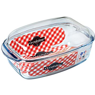 Obrázok  Sklenená zapekacia misa OCUISINE s vekom 33x19cm/4,5l, borosilikát