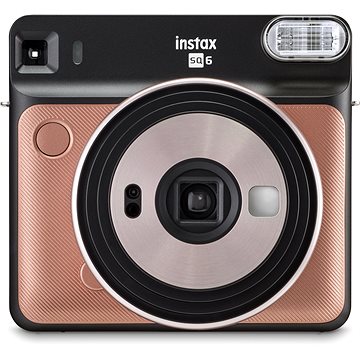 Obrázok Fujifilm Instax Square SQ6 zlatý + sada příslušenství + fotopapír 10ks + LED světlo (70100149240)