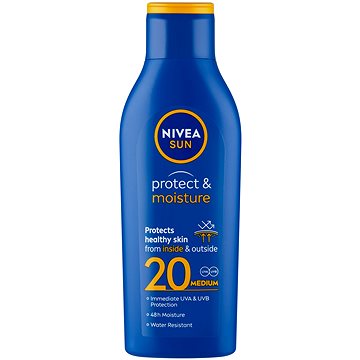 Obrázok NIVEA Sun Moisturising Sun Lotion SPF20 Kozmetika na opaľovanie 200ml