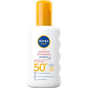 Obrázok Nivea Sun Protect & Sensitive ochranný sprej na opaľovanie SPF 50+  200 ml