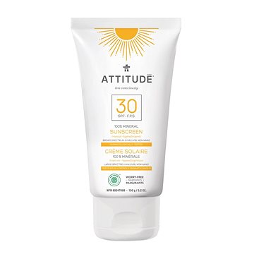 Obrázok ATTITUDE 100% minerálna opaľovací krém (SPF 30) s vôňou Tropical 150 g