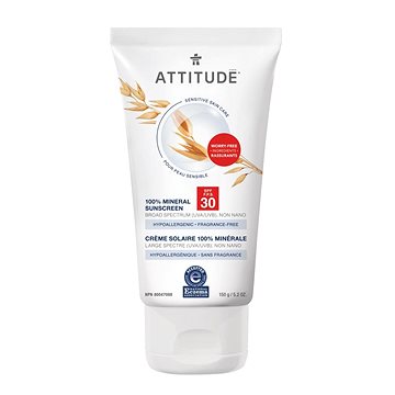 Obrázok ATTITUDE 100% minerálny opaľovací krém (SPF 30) pre suchú a atopickú pokožku bez vône 150 g