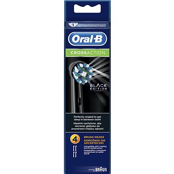 Obrázok Oral-B náhradní hlavice EB50 CrossAction Black 4ks (4210201217909)