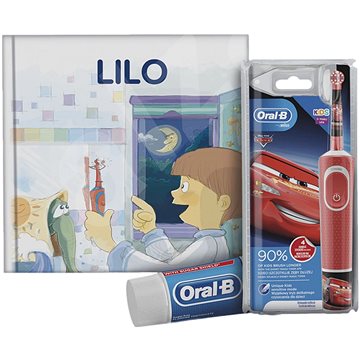 Obrázok Oral-B Vitality Kids Cars + Oral-B zubní pasta + knížka (4210201303558)