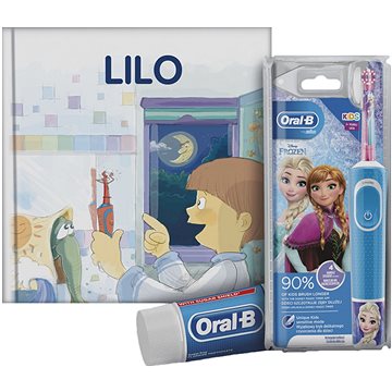 Obrázok Oral-B Vitality Kids Frozen + Oral-B zubní pasta + knížka (4210201303572)