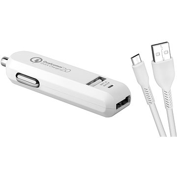 Obrázok AVACOM CarMAX 2 nabíjačka do auta, micro USB, biela (NACL-QC2XM-WW)