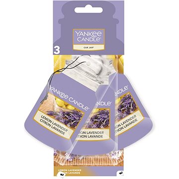 Obrázok YANKEE CANDLE Car Jar Lemon Lavender 3 ks (5038580069716)