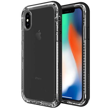 Obrázok LifeProof Next pre iPhone X transparentný - čierny (77-57186)