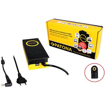 Obrázok PATONA k ntb/ 19V/4.7A 90W/ konektor 5.5x3mm/ + výstup USB (PT2606)