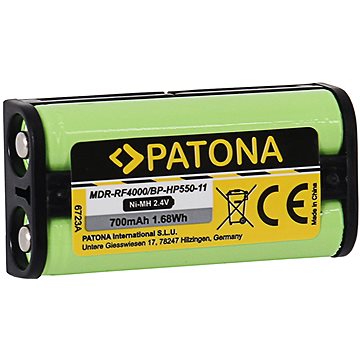 Obrázok PATONA baterie pro sluchátka Sony BP-HP550-11 700mAh Ni-Mh 2,4V MDR-RF4000 (PT6723)