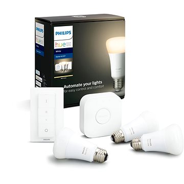 Obrázok Philips Hue White 9W E27 starter kit (929001821604)