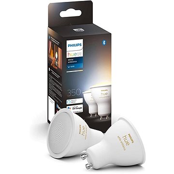 Obrázok Philips Hue Bluetooth 5W, GU10, White Ambiance (2ks) (8718699629298)