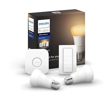 Obrázok Philips Hue White Ambiance 8,5 W E27 promo starter kit (929002216999)