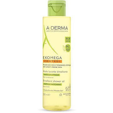 Obrázok A-DERMA EXOMEGA CONTROL HUILE LAVANTE ÉMOLLIENTE zlváčňujúci sprchovací olej 1x200 ml