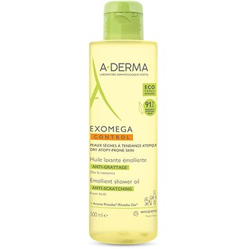 Obrázok A-DERMA EXOMEGA CONTROL HUILE LAVANTE ÉMOLLIENTE zlváčňujúci sprchovací olej 1x500 ml