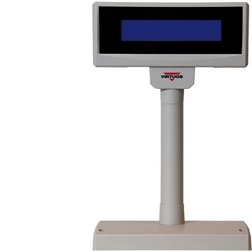 Obrázok Virtuos LCD FL-2024LB 2x20, USB, 5V, béžový (EJA0011)