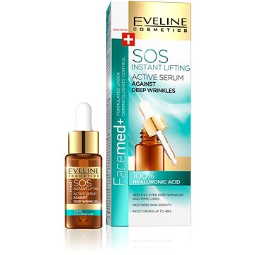 Obrázok EVELINE Cosmetics Face Therapy SOS 100 % hyaluronic acid 20 ml (5907609394446)