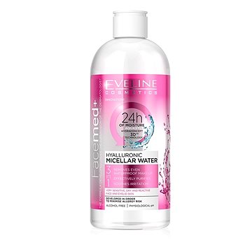 Obrázok EVELINE COSMETICS FACEMED+ Hyaluron micellar water 400 ml (5901761919264)