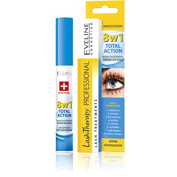 Obrázok EVELINE COSMETICS Total 8in1 Eyelash Serum 10 ml (5901761909982)