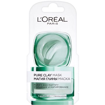 Obrázok L'Oréal Paris Pure Clay čistiaca zmatňujúca maska  6 ml