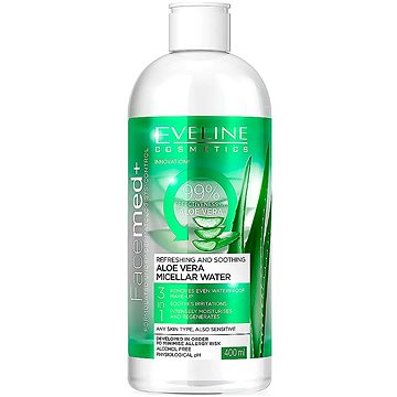 Obrázok Eveline Cosmetics FaceMed+ micelárna voda s aloe vera  400 ml