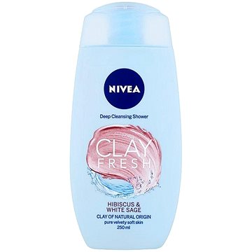 Obrázok Nivea Clay Fresh Hibiscus & White Sage sprchový gél s ílom  250 ml